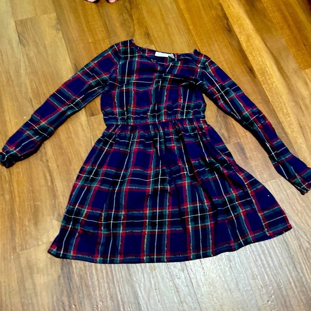 Plad Christmas dress